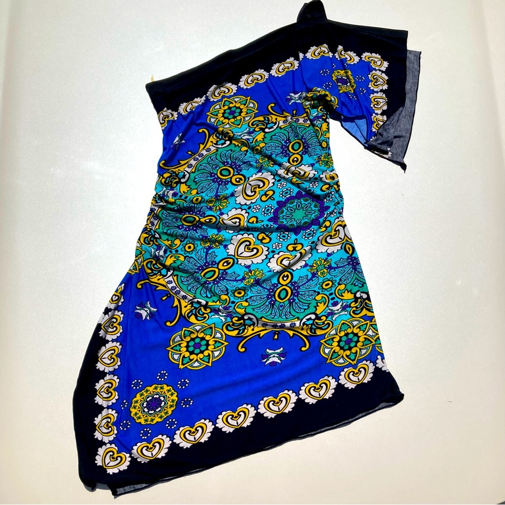 Y2K Asymmetrical Slit Sleeve One Sleeve Size M Top Dress